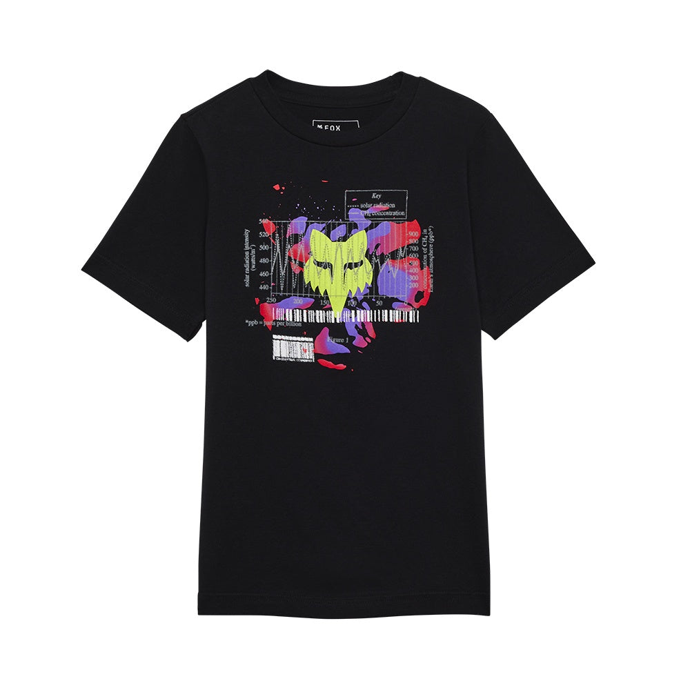 FOX youth energy black crew-neck short-sleeve graphic T-shirt
