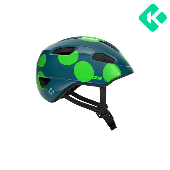 Lazer Helmet Nutz 2.0 Green Dots 50-56cm