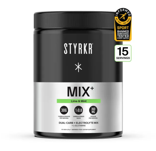 Styrkr Mix MIX+ Lime & Mint Dual-Carb Drink Mix 537g
