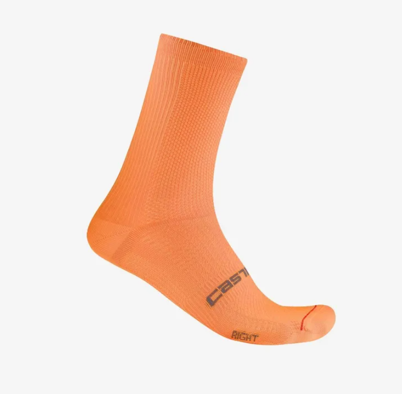 Castelli Espresso 18 Socks Vivid Orange