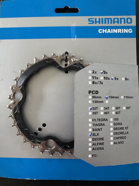 SHIMANO CHAINRING 32T-4 9S SLX-M660