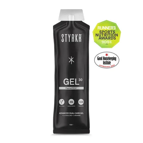 Styrkr Gel GEL30 Citrulline Dual-Carb Energy Gel Strawberry/Raspberry