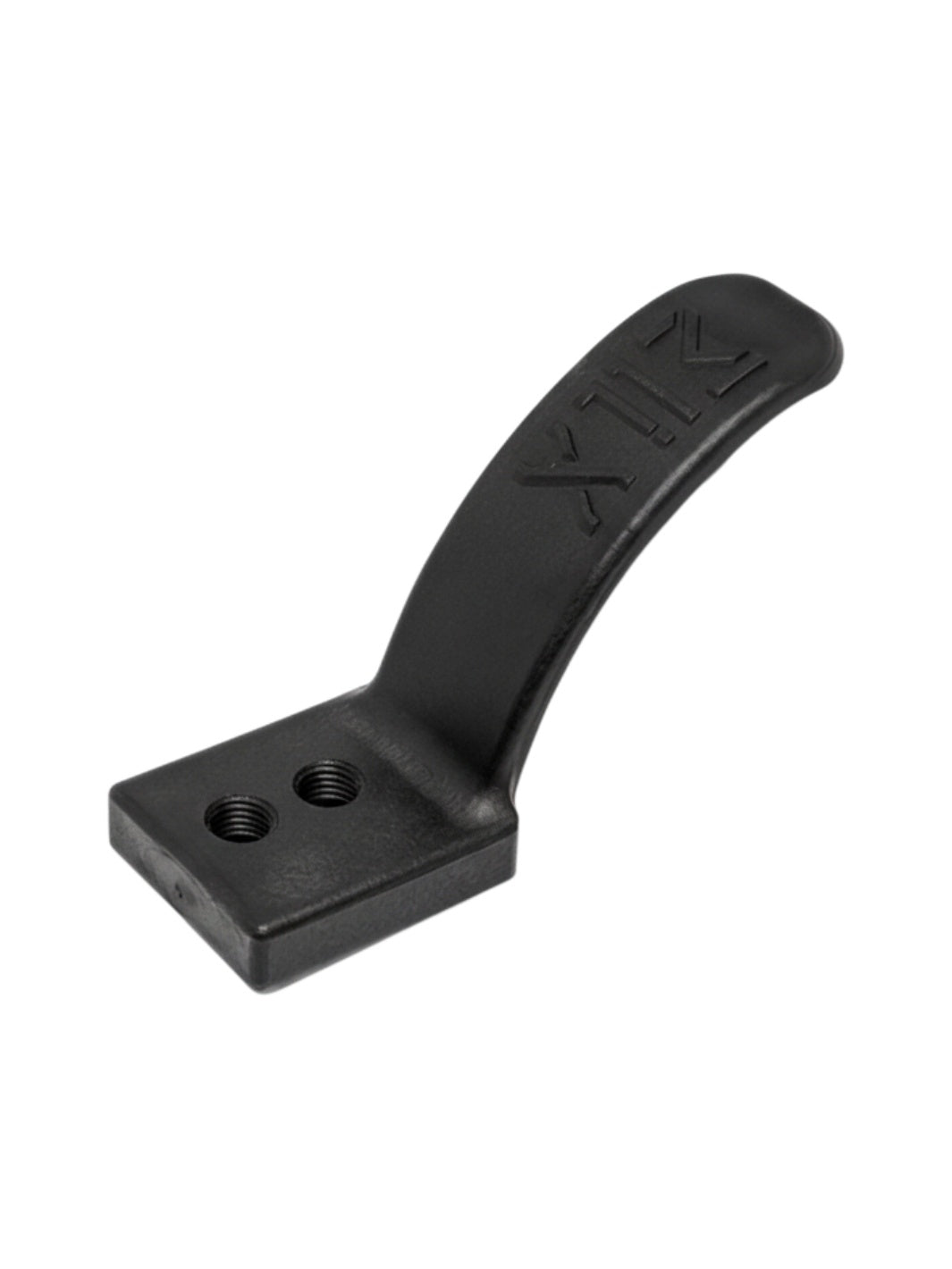 MADD GEAR 110mm NYFLEX brake bracket, black curved arm with two bolt holes