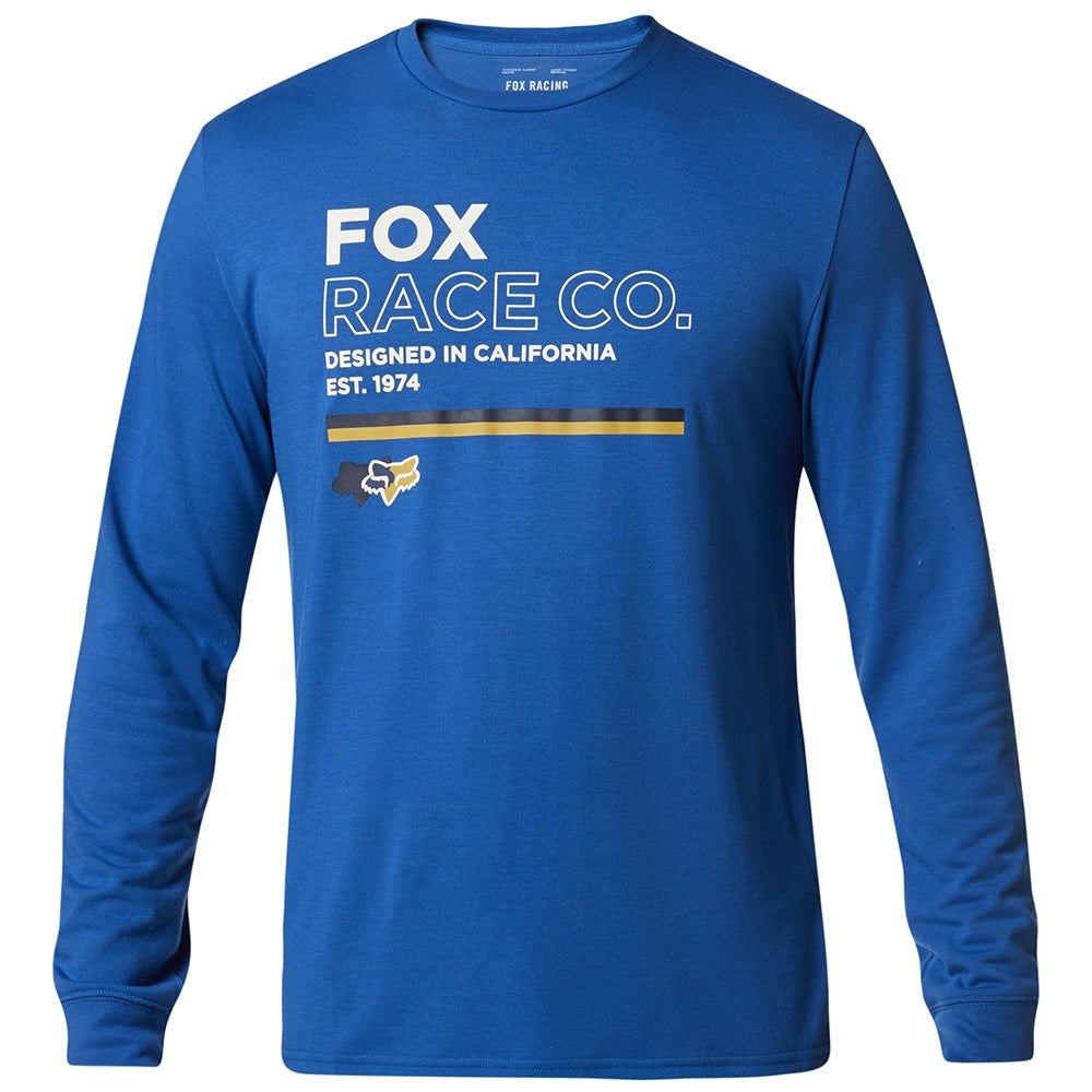 FOX ANALOG LS TECH TEE ROYAL BLUE