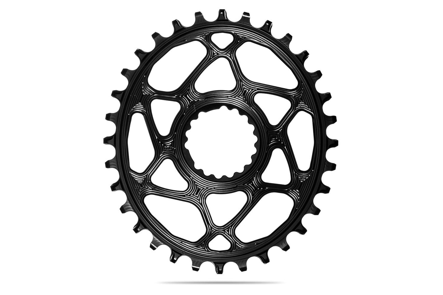 Absolute Black Oval PREMIUM DIRECT MOUNT 1X Chainring for CANNONDALE/FSA