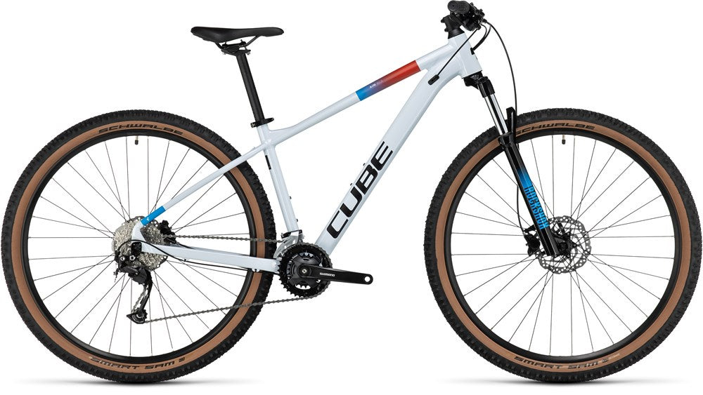 CUBE Aim SLX white'n'blue'n'red