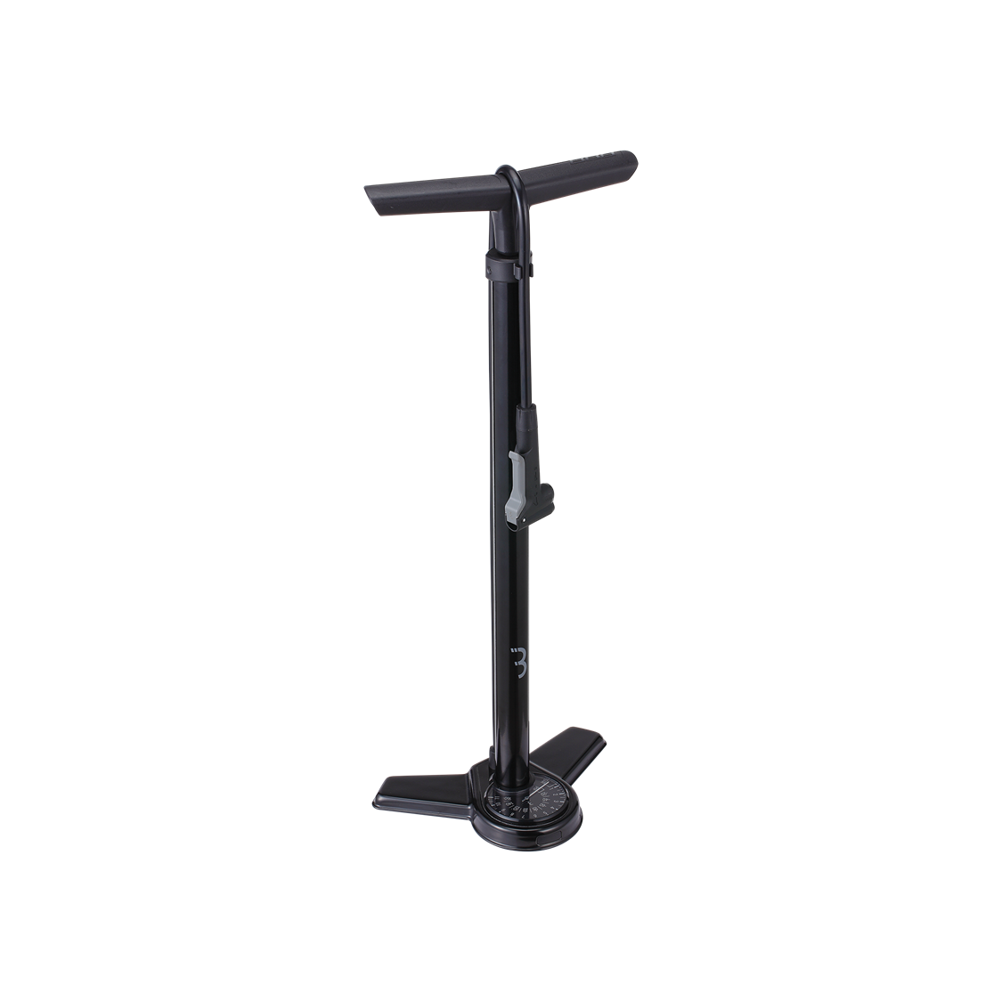 BBB 'AIRSTEEL' FLOORPUMP BLACK 670mm (DualHead Valve)
