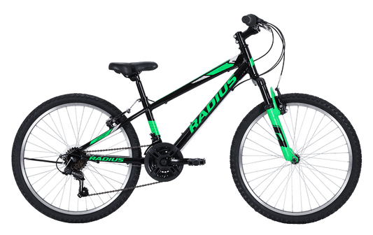 22 AXIS AL 24 - BLACK/NEON GREEN/CHROME - DC Cycles -  