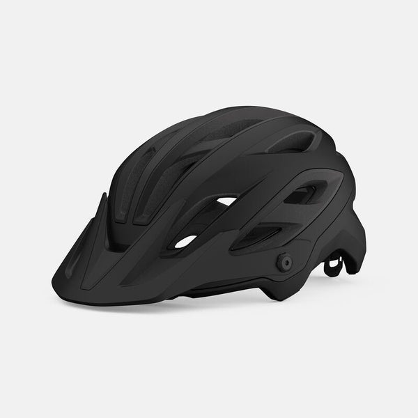 Matte black cycling helmet with MIPS, side vents, and rear light mount