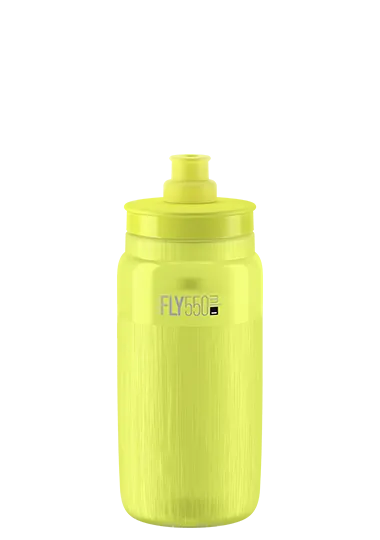 Elite Bottle Fly Ultralight 550ml Yellow Fluro/Logo Fluro - DC Cycles -  