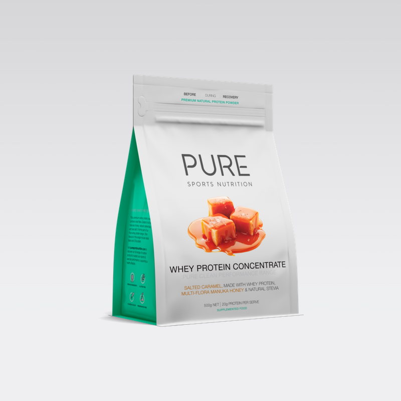 PURE 500G WHEY PROTEIN SALTED CARAMEL