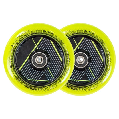 MADD GEAR 100MM RAVEN HOLLOW CORE WHEEL PAIR