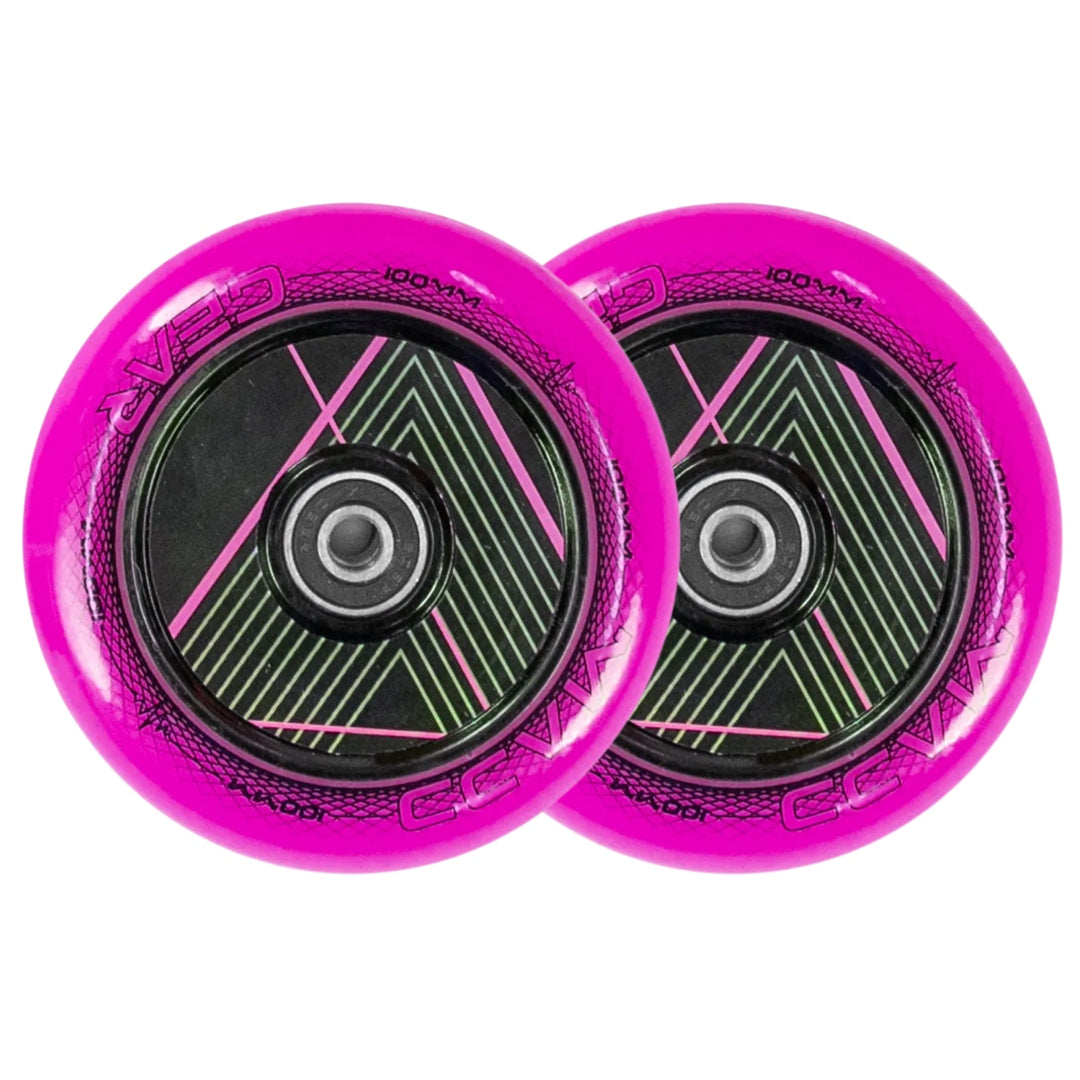 MADD GEAR 100MM RAVEN HOLLOW CORE WHEEL PAIR