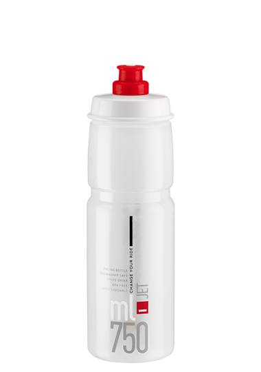 Elite Bottle Jet 750ml Clear/ Red - DC Cycles -  