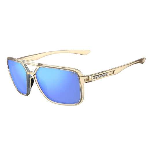 Tifosi Salto Sunglasses Golden Ray with Sky Blue Mirror Lens