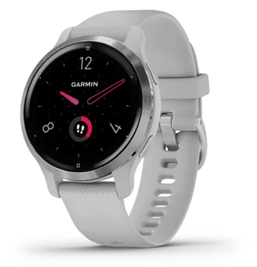 Venu® 2S, Silver Stainless Steel Bezel with Mist Gray Case and Silicone Band