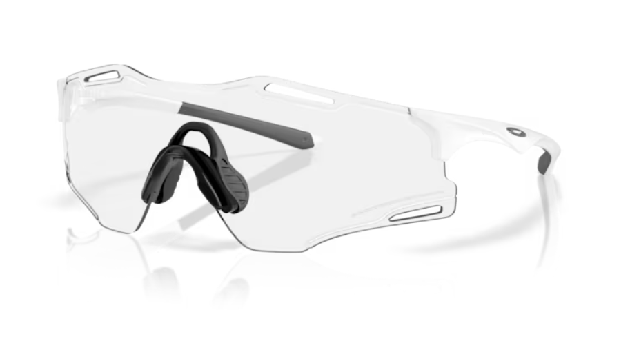 Oakley Cybr Zero Matte White / Clear Photochromic 50% Black Iridium