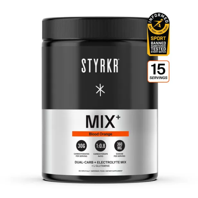 Styrkr Mix MIX+ Blood Orange Dual-Carb Drink Mix 555g