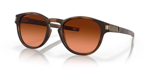 Oakley latch sunglasses, matte brown tortoise frame with Prizm brown gradient lenses