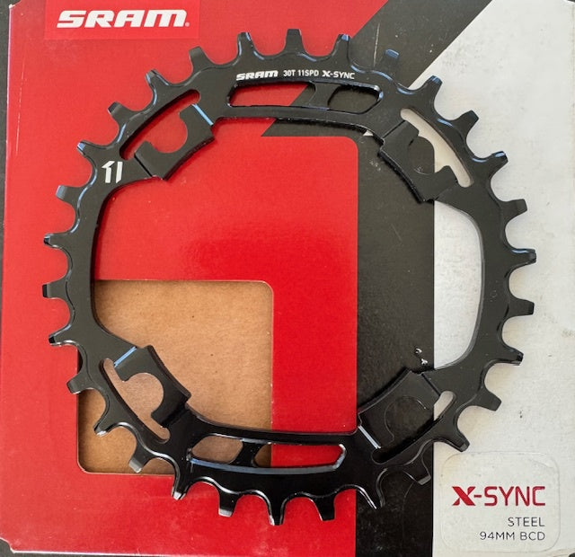 SRAM CHAINRING 30T-4 X-SYNC STL 11S BLK