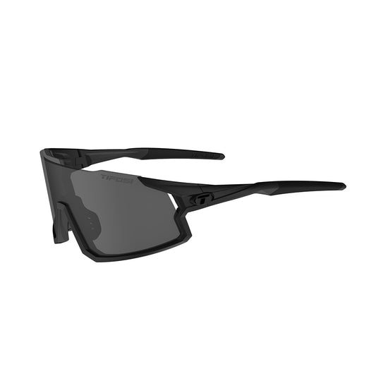 Tifosi Stash Sunglasses BlackOut with Smoke, AC Red and Clear Lens