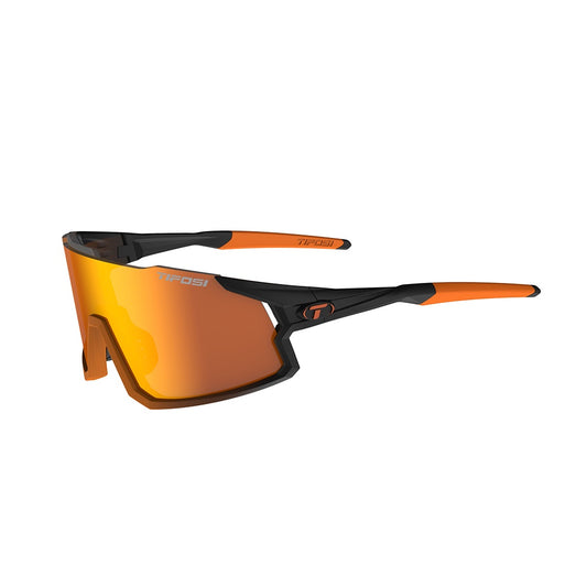 Tifosi Stash Sunglasses Black Orange Fade with Clarion Orange, AC Red and Clear Lens