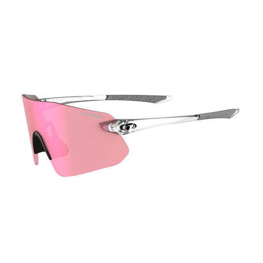 Tifosi Vogel SL Sunglasses Crystal Clear with Pink Mirror Lens