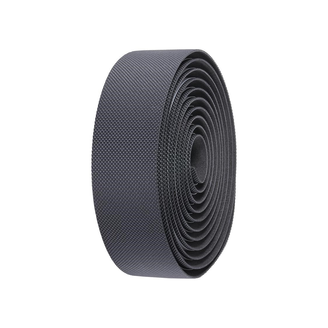 BBB Gravelribbon gel handlebar tape, black roll with ribbed texture
