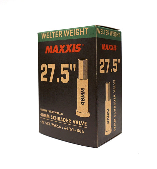 MAXXIS 27.5 in Welterweight tube box with 48mm Schrader valve